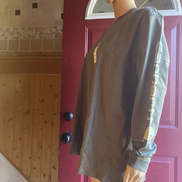 Carhartt Women’s Loose Fit Heavyweight Long Sleeve T Shirt Cotton size 1X NEW - Picture 7 of 16